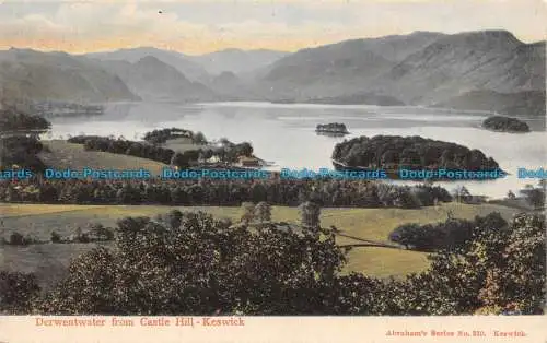 R130711 Derwentwater von Castle Hill. Keswick. Abraham. Nr. 210