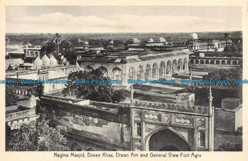 R131846 Nagina Masjid Diwan Am und allgemeine Ansicht Fort Agra. Lal Chand