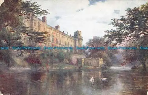 R130758 Warwick Castle aus dem Avon. Lachs