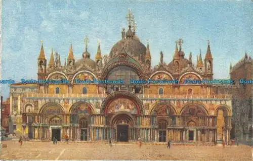 R130770 Venedig. Die Kirche San Marco. A. Kroketten