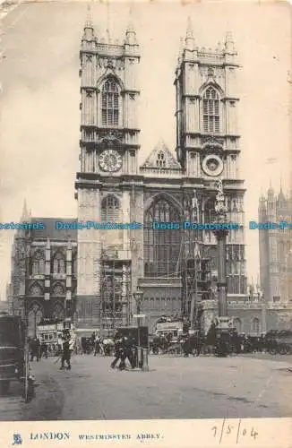 R131930 London. Westminster Abbey. Tuck. 1904