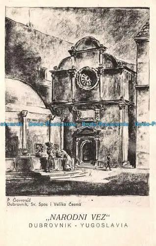 R131942 Narodni Vez. Dubrovnik Jugoslawien. P. Gavranic. Likum