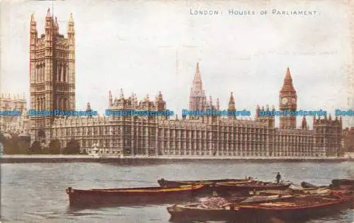 R131950 London. Häuser des Parlaments. Photochrom