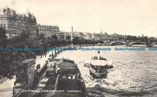 R131985 The Themse Embankment. London. M. und L. National. 1922