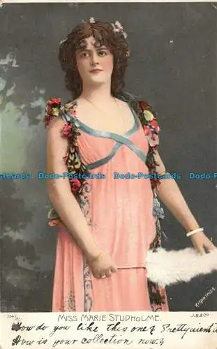 R130965 Miss Marie Studholme. Beagles und Co. 1905