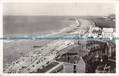 R130975 Dieppe. Übersicht über den Strand. Yvon. Nr. 801