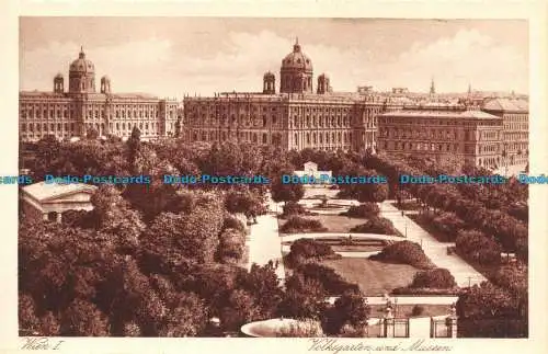 R131185 Wien. Volksgarten und Museen. P. Ledermann