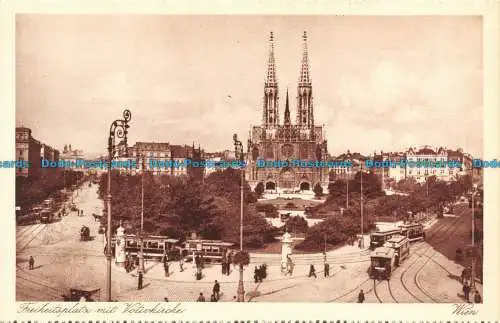 R131189 Freiheitsplatz mit Votivkirche. Wien. P. Ledermann