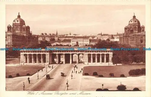 R131190 Wien I Ausseres Burgtor und Museen. P. Ledermann