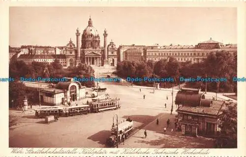 R131211 Wien. Der Karlsplatz mit Karlskirche. P. Ledermann