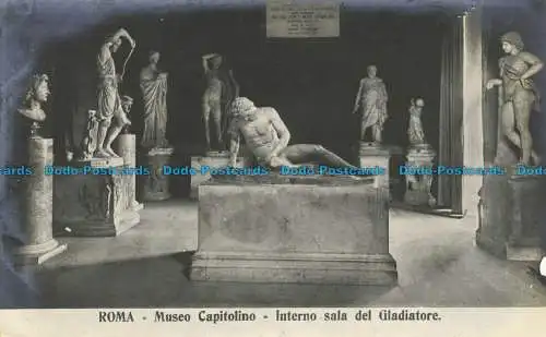 R624237 Rom. Kapitolisches Museum. Innenraum des Gladiators