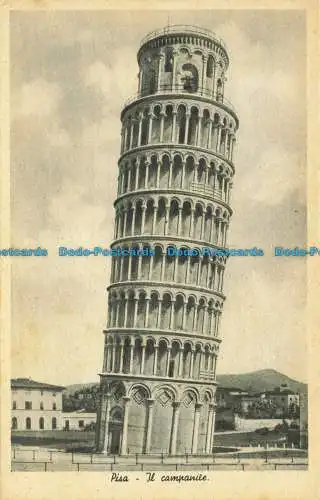 R624530 Pisa. Der Glockenturm. Caesar Haar. Mailand