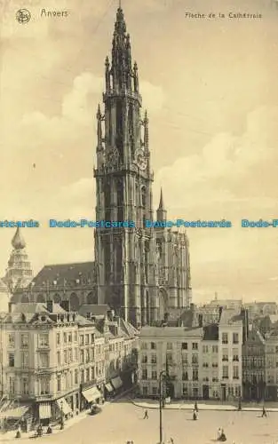 R624281 Nels. Antwerpen. Pfeil der Kathedrale. Ern. Thill. Brüssel. Serie 25.