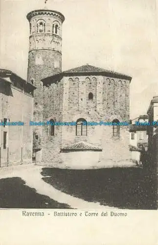 R624639 Ravenna. Baptisterium und Domturm. Hrsg. Romano Brandolini. 26440