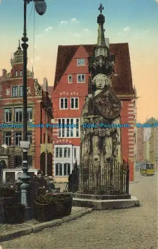 R624375 Bremen. Roland am Markt enem jede dat syne. 1320