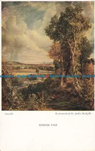 R624393 Dedham Vale. Constable. Sir Audley Neeld. Medici Society. Hale. Cushman