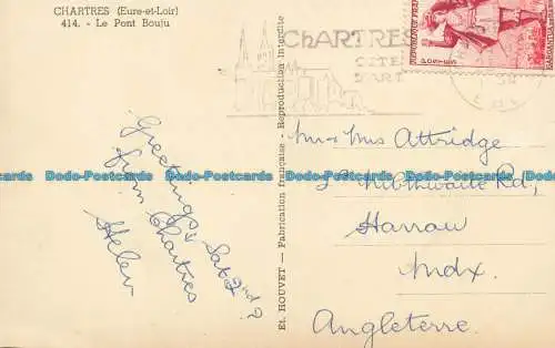 R624702 Chartres. Eure und Loir. 414. Die Bouju-Brücke. Und. Rüben. 1954