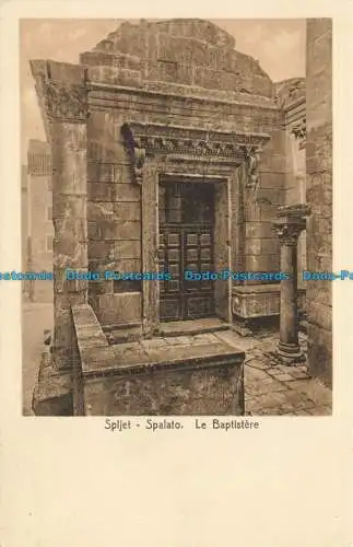 R624436 Spljet. Split. Die Baptistere. I.S. Recht