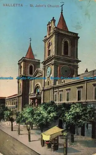 R624736 Valletta. St. Johns Kirche. Besichtigt vom Druckprüfungsamt Mil