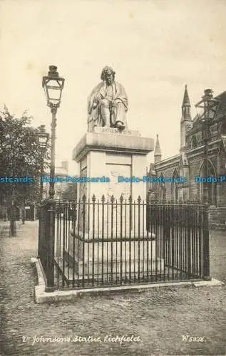 R624787 Dr. Johnsons Statue. Lichfield. W5938