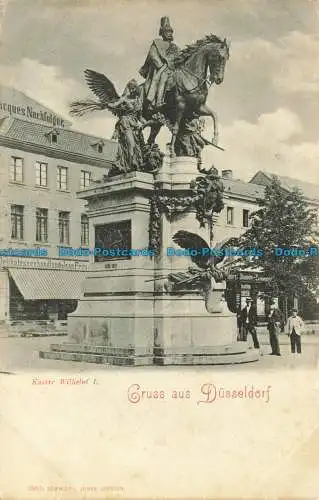 R625669 Kaiser Wilhelm I. Gruss aus Düsseldorf. Rommler u. Jonas. Dresden