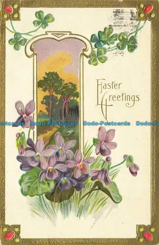 R625679 Ostergrüße. Landschaftsblumen Serie Nr. 1. 1910