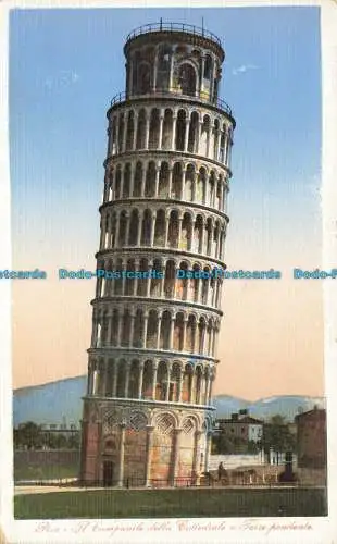 R625698 Pisa. Der Glockenturm der Kathedrale mit Schiefer Turm. Bücherregal Bemporad