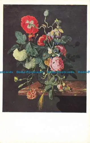 R624923 J. Van Walscapelle. Fl. 1667 1717. Blumenstück. Signiert und datiert 1667.