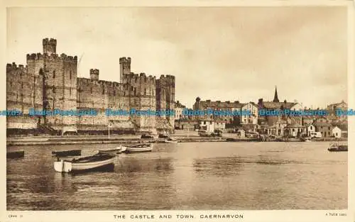 R624951 Schloss und Stadt. Caernarvon. Tuck