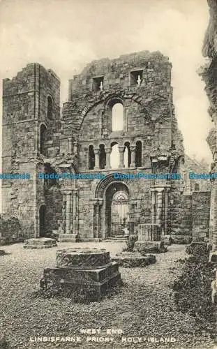 R625001 West End. Lindisfarne Priory. Holy Island. R. Bell