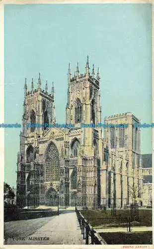 R625827 York Minster. Foto Hardie. Postkarten der bildenden Kunst. Christian Novels Publis