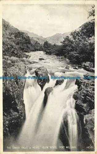 R625095 Untere Fälle von Nevis. Glen Nevis. Fort William. 1450. J. B. Weiß. Am besten