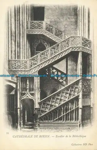 R625879 35. Kathedrale von Rouen. Treppe zur Bibliothek. Sammlungen nd. pH