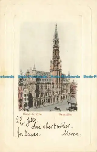 R626953 Brüssel. Rathaus. J.H. Schäfer. Kautionsnr. Brux. 7