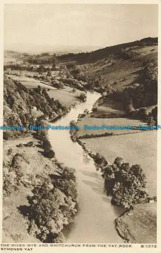 R625143 River Wye und Whitchurch von Yat Rock. B 1072. Symonds Yat. Hrsg. J. Burr