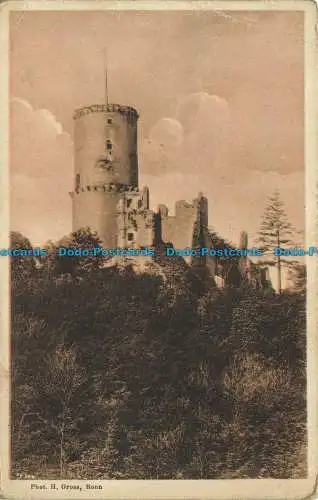 R626966 Bonn. H. Brutto. Godesberg. Restaurant Burg. Postkarte