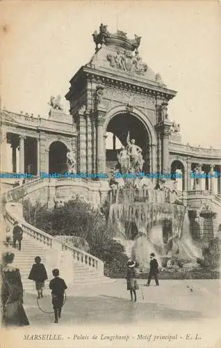 R625961 Marseille. Palast von Longchamp. Hauptgrund. E.L