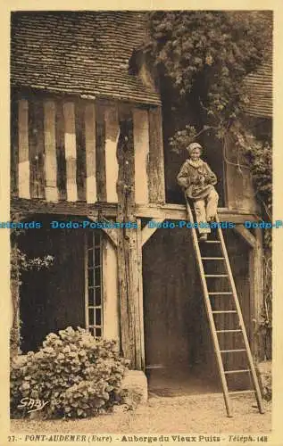 R625968 27. Brücke Audemer. Eure. Auberge du Vieux Puits. Gaby. G. Artaud