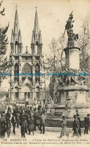 R625991 182. Marseille. Evangelische Kirche und Denkmal zum Gedenken an 1870 71 Krieg