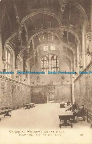 R627050 Hampton Court Palace. Kardinal Wolsey Große Halle. Morland Studio. J.S.