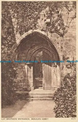 R626015 Beaulieu Abbey. Eingang der Lay Brothers. E.A. Sweetman. Solograph. Serie