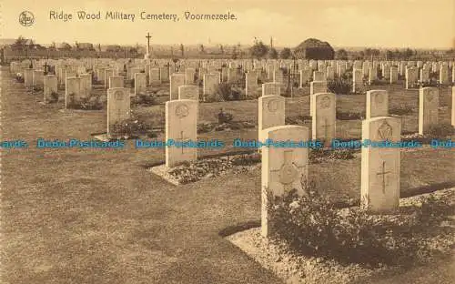 R627808 Voormezeele. Militärfriedhof aus Ridge Wood. Ern. Nels Thill