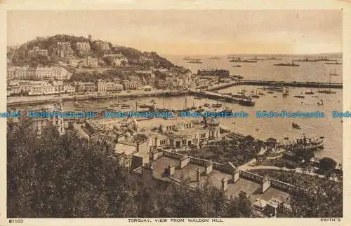 R627828 Torquay. Blick vom Waldon Hill. F. Frith