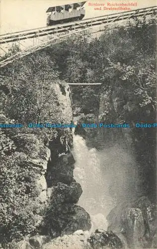 R627177 Mittlerer Reichenbachfall und Drahtseilbahn. Brugger