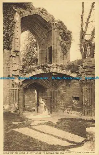 R626132 Kenilworth Castle. Eingang zum Bankettsaal. J.J. Ward. Spezielles Foto