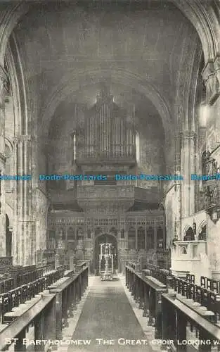 R626157 St. Bartholomäus der Große. Chor. W. London stereoskopisch aussehen