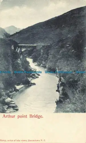 R625416 Arthur Point Bridge. Photop. Serie von Seeblick. Queenstown N.Z
