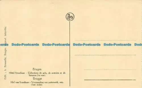 R626238 Brügge. Hotel Gruuthuse. Sammlungen von Tor- und Steinzeug