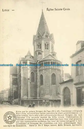 R625472 Lüttich. Kirche des Heiligen Kreuzes. Gelockt von Prinz Notger von LAN 978 bis 986.