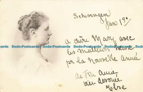 R628014 Frauenporträt. Postkarte